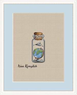 Схема для вышивки "Глобус"