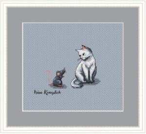 Схема для вышивки "Кошки-мышки"