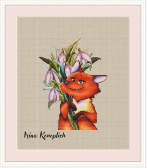 Схема для вышивки "Лисичкина весна"