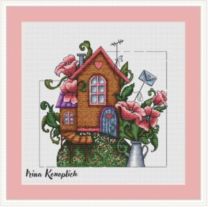 Схема для вышивки "Маковый домик"