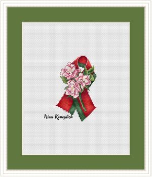 Схема для вышивки "Цветы Великой Победы"