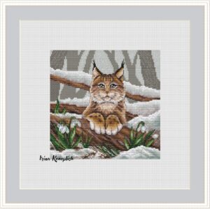 Схема для вышивки "Рысь"