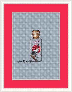 Схема для вышивки "Журавль"